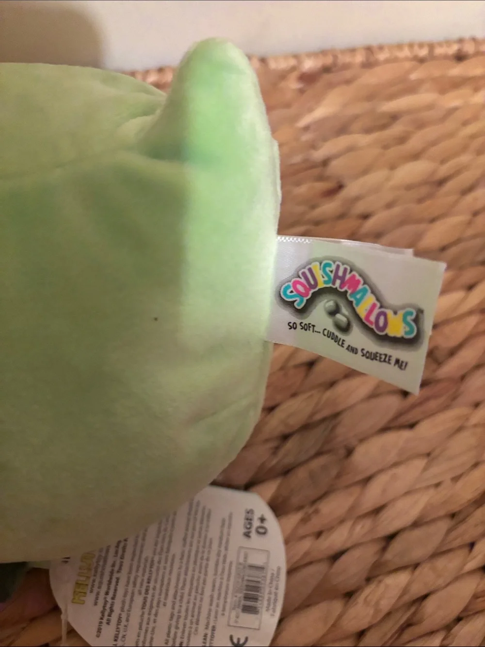 Squishmallows “Triston” Green Triceratops Stuffed Toy - Soft Small Pet Plush NWT